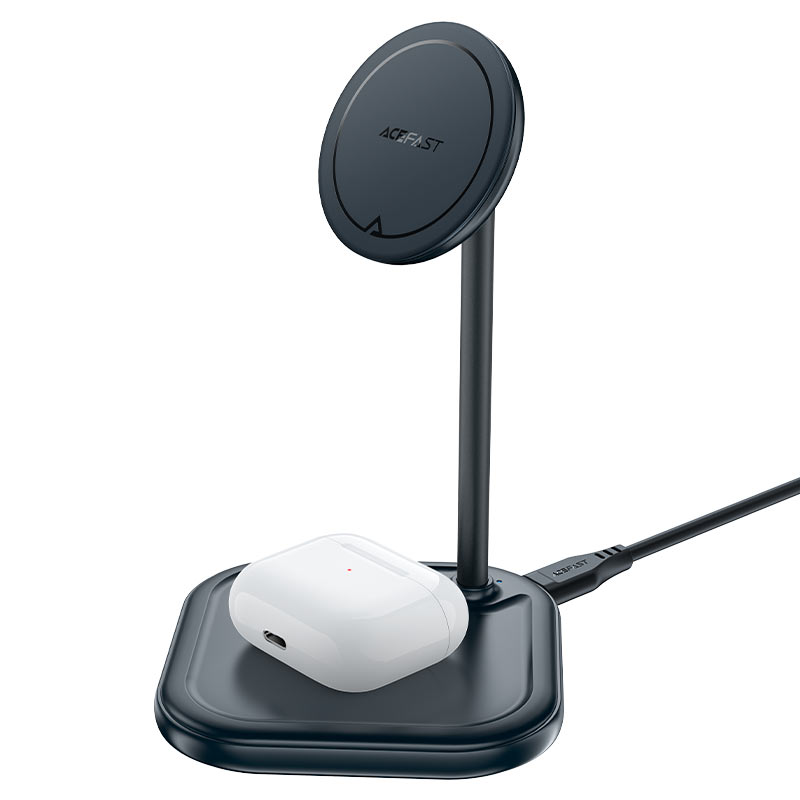 ACEFAST E6 desktop two-in-one wireless charging holder. 