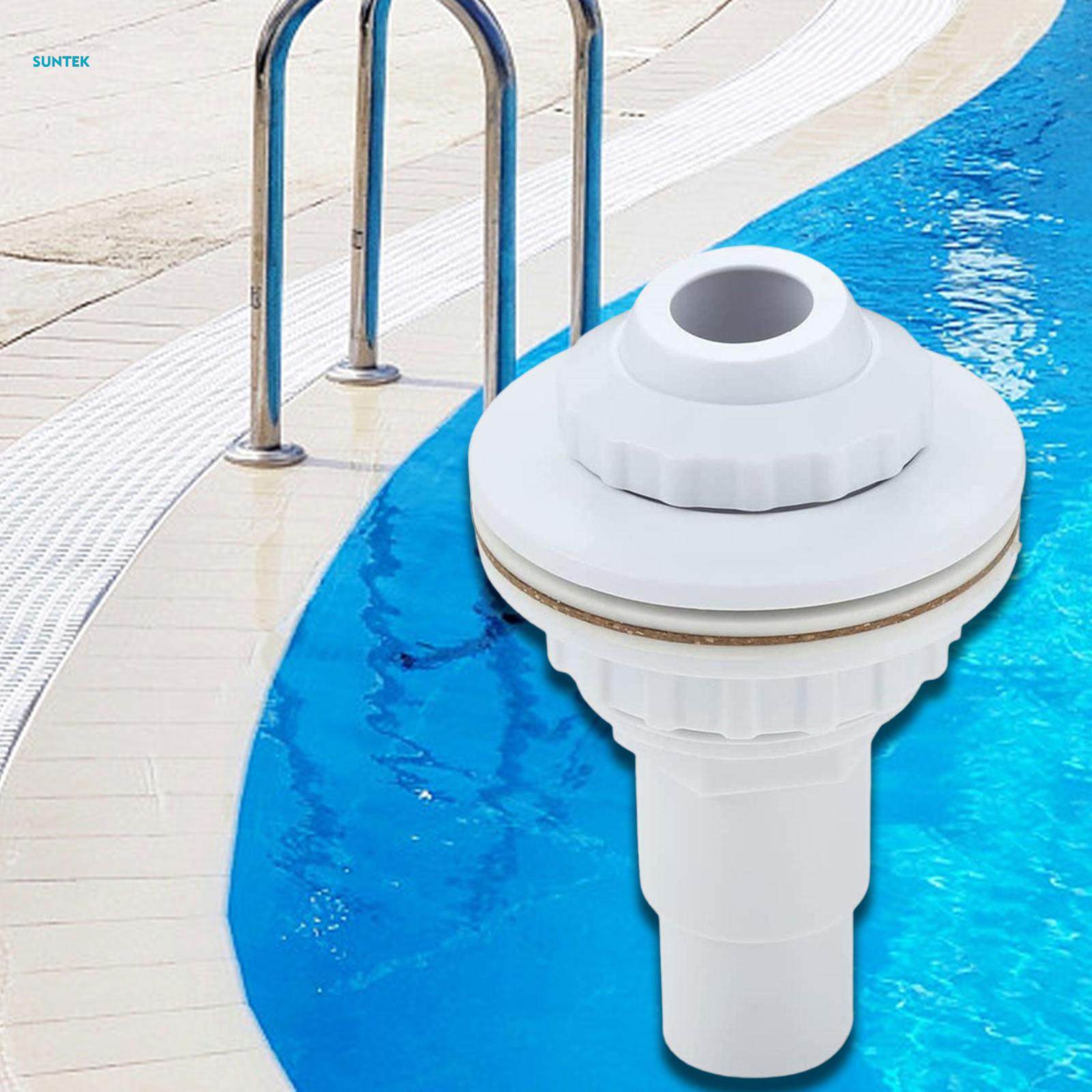 Ground Pool Return Outlet Jet Plumbing Fittings Detachable Complete Set with Gasket Replacement for SPA Pool. 