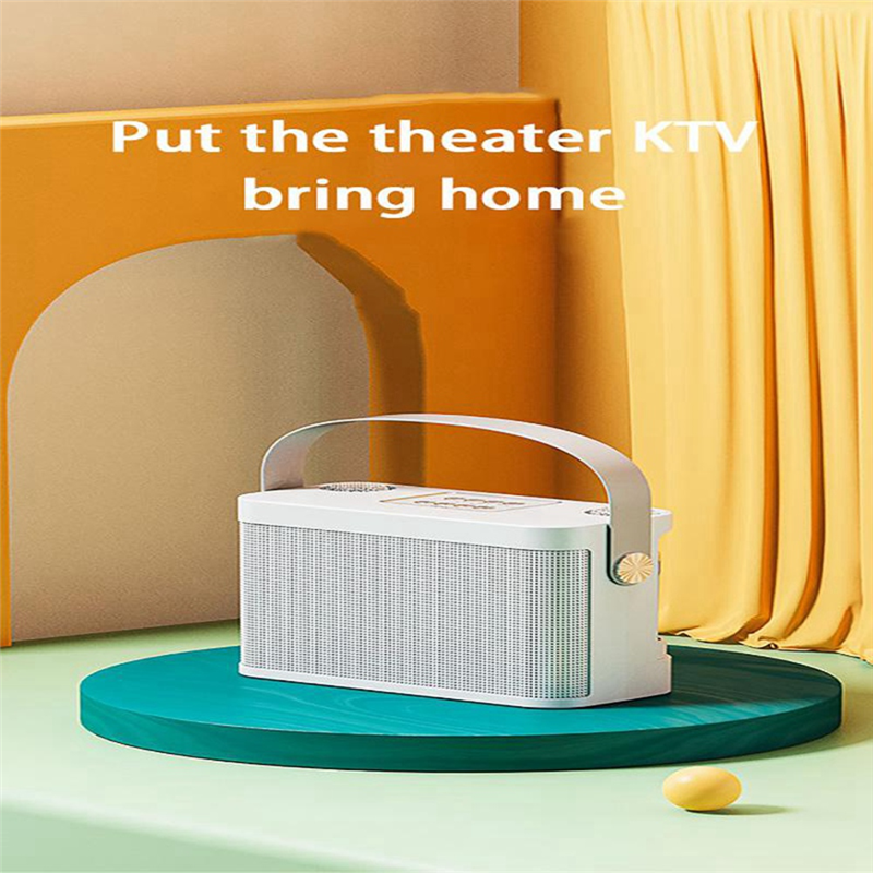 Speaker System with 2 Microphones Wireless Bluetooth Compatible Home Tv Ktv Set Speakers. 