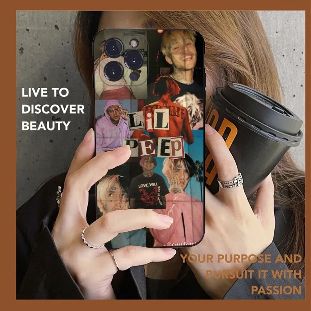 Lil Peep Phone Case Silicone Soft for iphone 15 14 13 12 11 Pro Mini XS MAX 8 7 6 Plus X XS XR Cover. 
