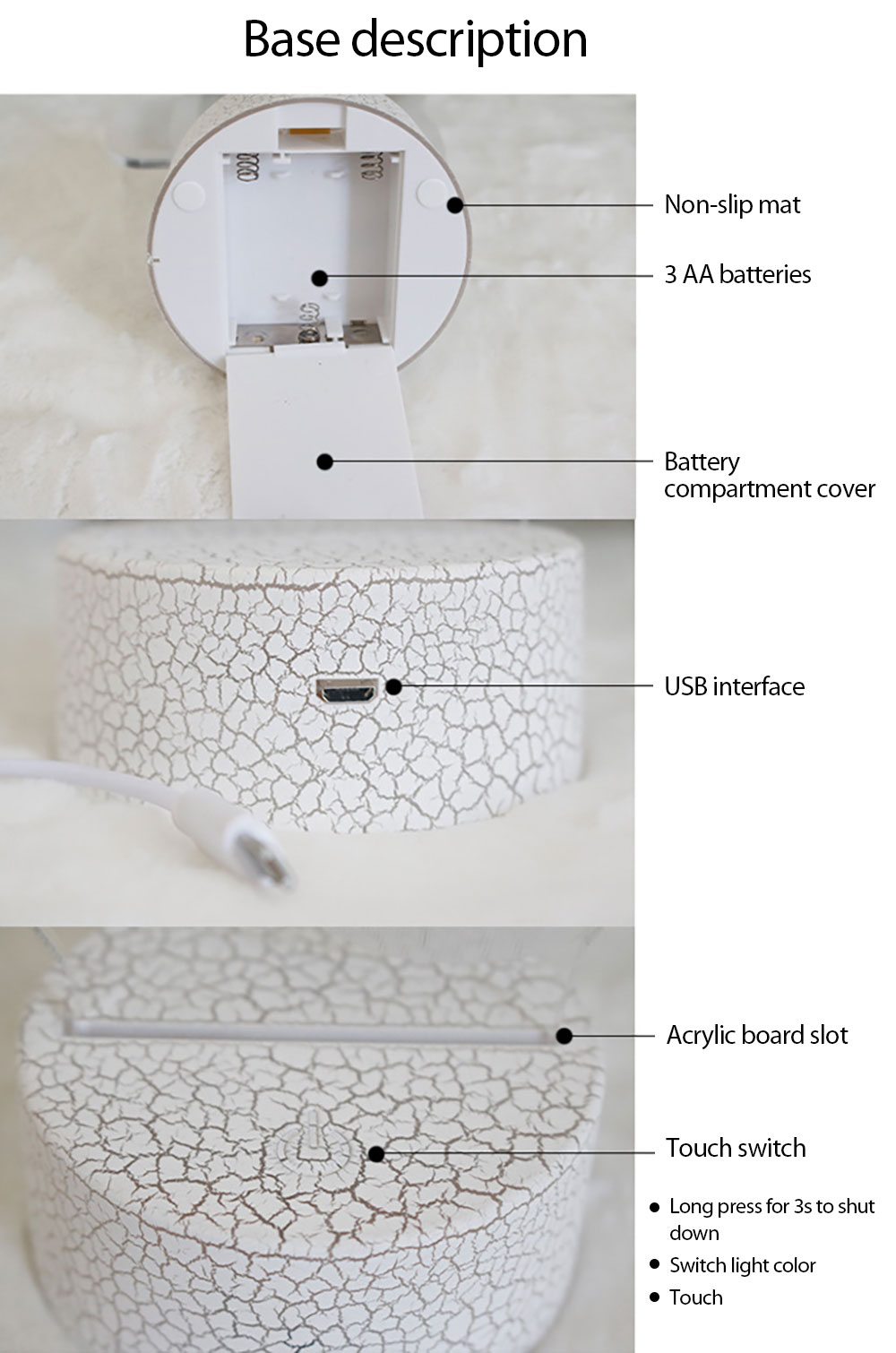 Among us game 3D remote control colorful touch night light app console light Crack base colorful touch remote control effect and easy to use. 