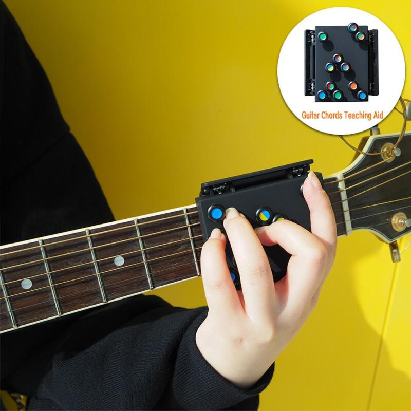 New Guitar Learning System Teaching Practice Aid with 21 Chords. 