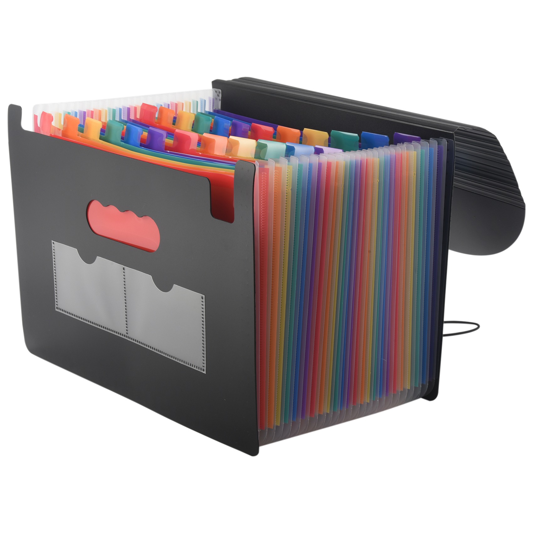 24 Compartments Document Folder, Sorting Folder with Lid, Expandable File Folder, Document Organizer for Filing. 