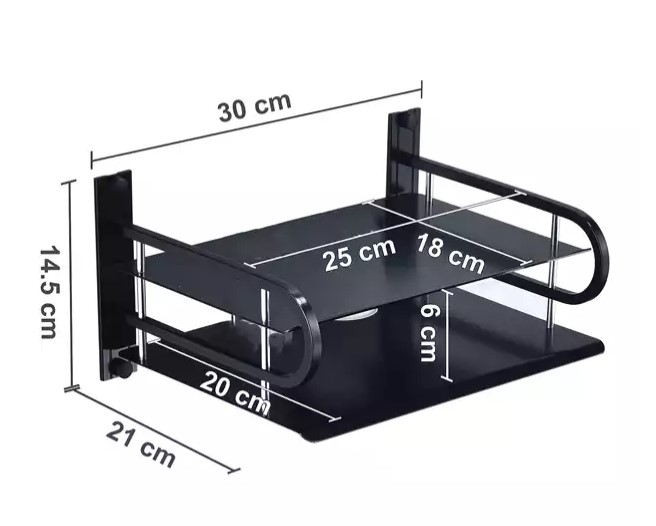 Wall Mount Metal Wireless Wifi Router Stand Storage Box Shelf Wall Hanging  Storage Organizer