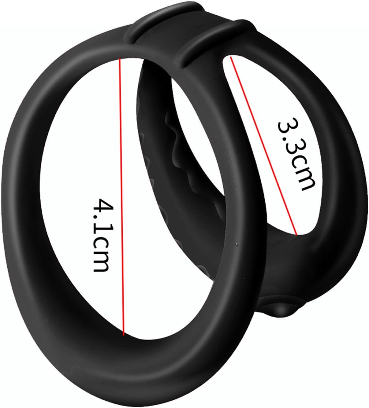 Silicone Dual Ring used in Testicle Glans Scrotum for a Delay. 