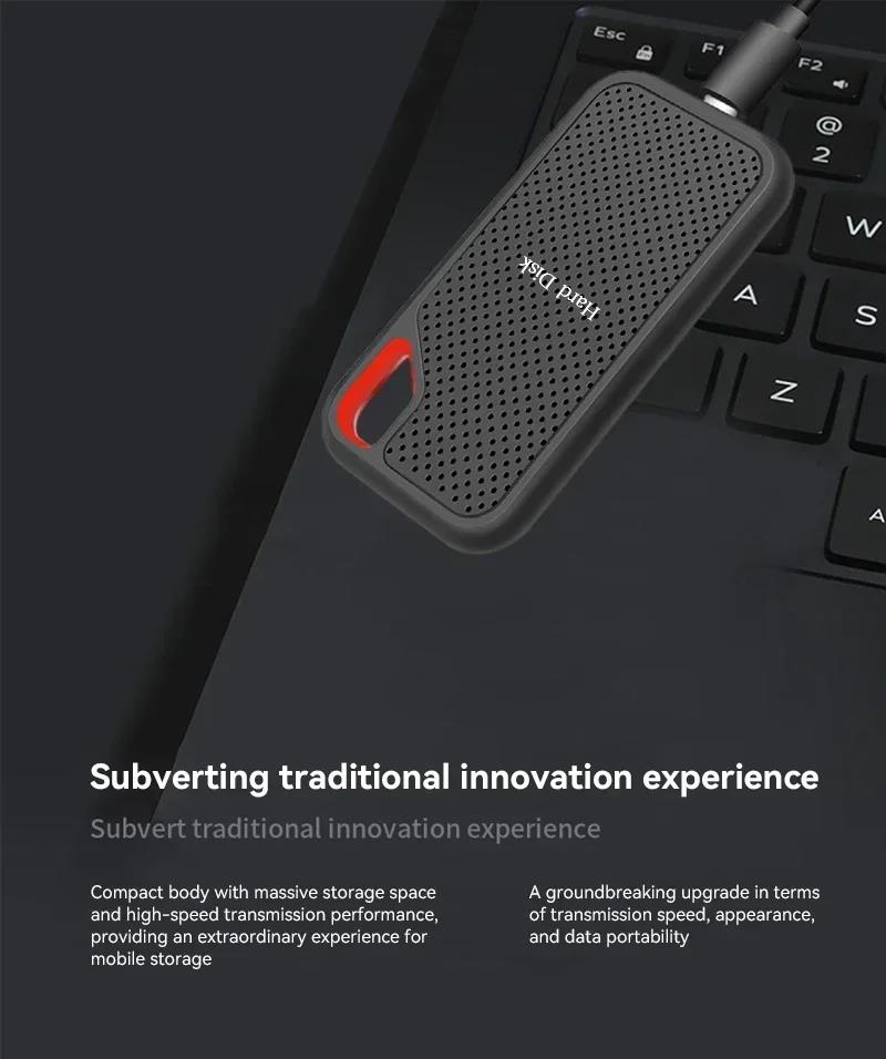 XIAOMI MIJIA 256TB SSD E60 Mobile Hard Disk 1TB 2TB 16TB High Speed External Hard Disk For Desktop/PC/PS5 Game Storage Devices. 