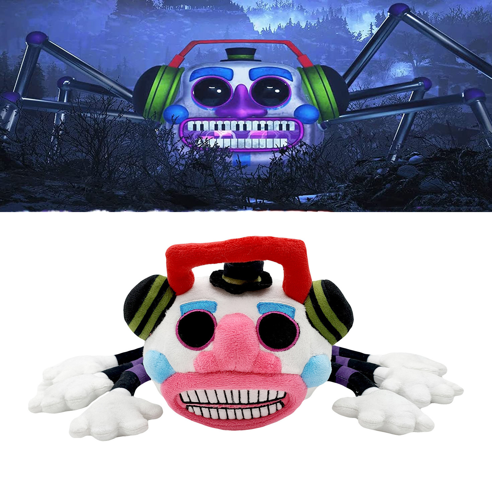 Stuffed Doll Toy Game FNAF Security Breach Dj Music Man Plush Toy. 