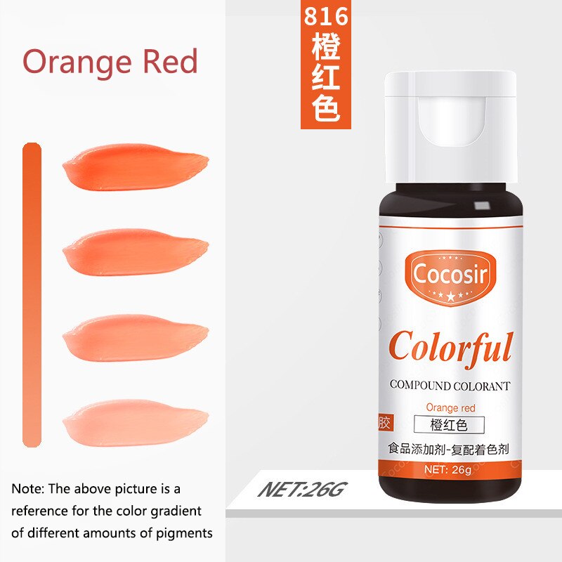 1PC Food Coloring Gel for Baking Fondant and Cooking Concentrated Icing Food Color Dye Pastry Decorating Tools Cake Accessories. 