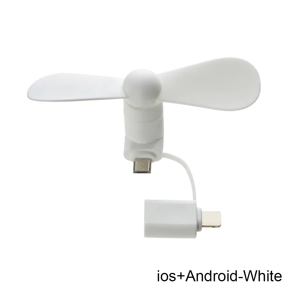 Portable Phone Fan 2 in 1 Type-C Small Mini Fan for Mobile Phone. 