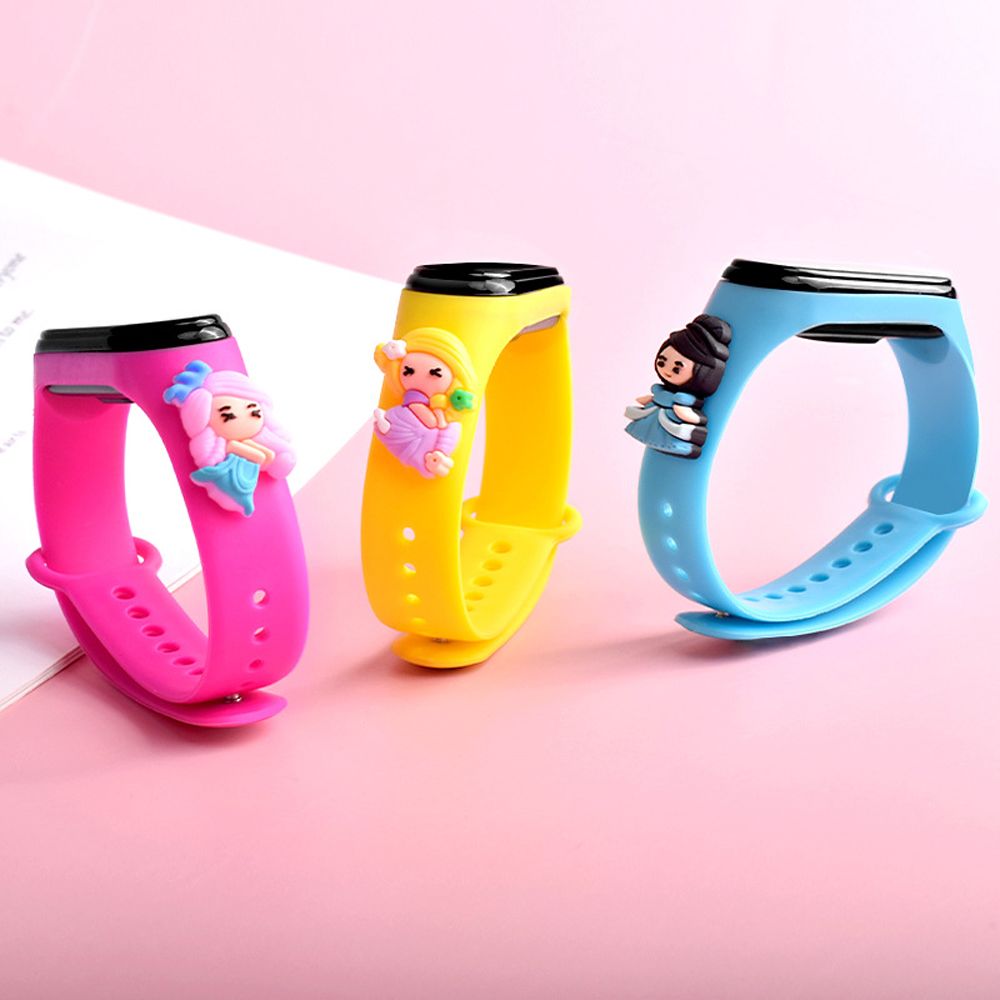COSE Student Gift 3D Doll Waterproof Electronic Fashion Princess Sports Watch Cartoon Wrist Watch LED Digital Watch Children Watch. 