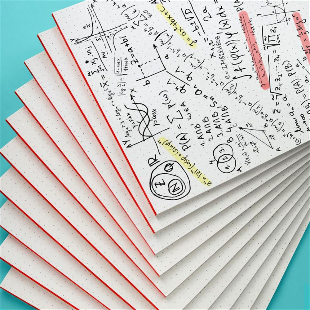 Korean version Grid notebook Multifunctional Hardcover Sketch book Small size Cute design Dot matrix book for Drawing Sketching -taking Art students Office use