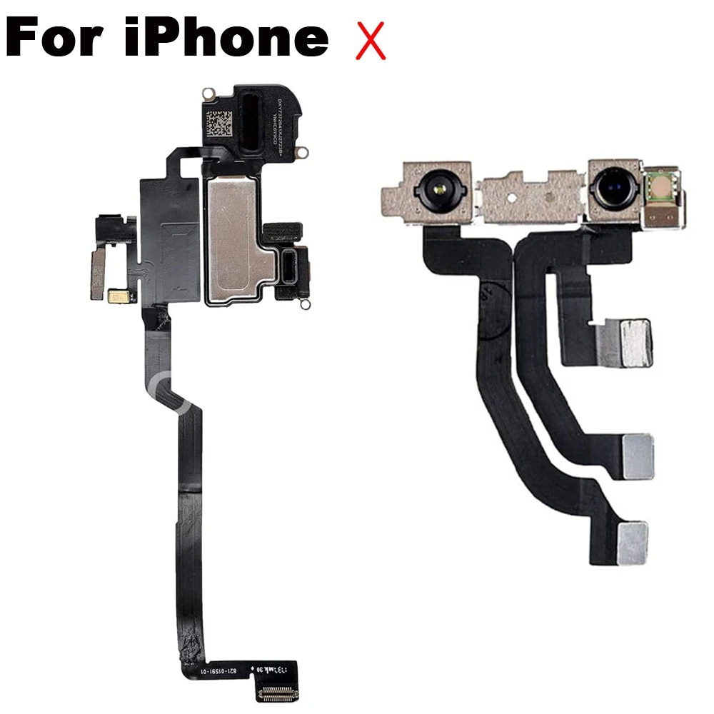 Ear Speaker With Microphone Flex For iPhone X XR XS Max Front Camera With Sensor Flex Cable NO Face ID. 