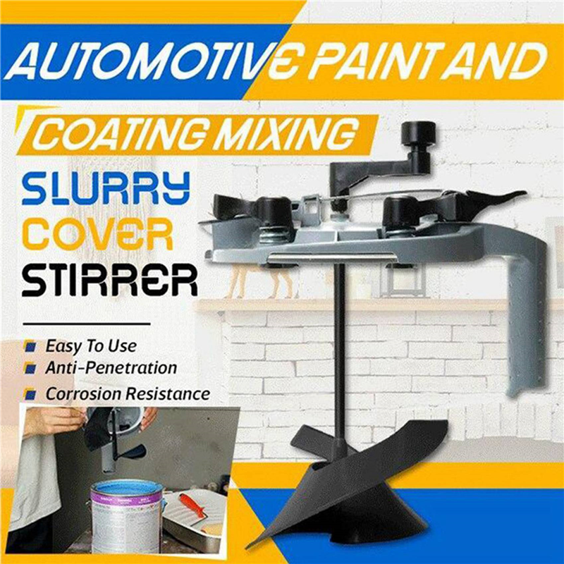 2X 4L Automotive Paint and Coating Mixing Slurry Cover Stirrer Paint Mixer Tools Mixing Mate Paint Lid Agitator Tool. 