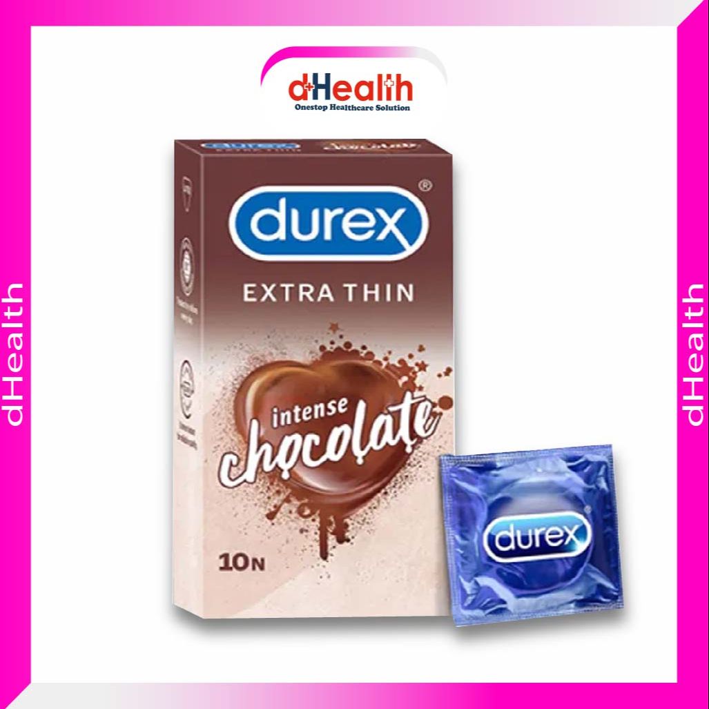 Durex Extra Thin Chocolate Condom - 10Pcs Pack (India)