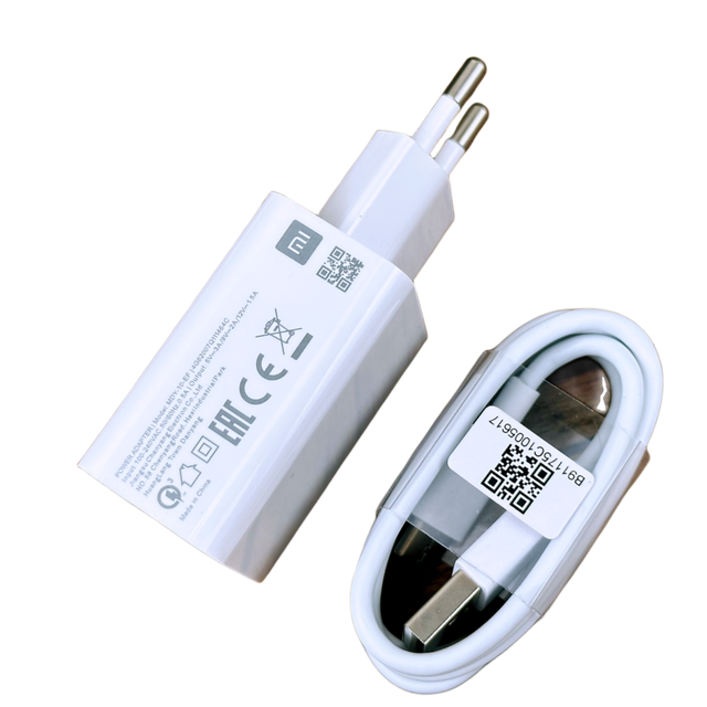 Original Xiaomi Redmi 13C Charger Fast Charge USB PD 18W EU Adapter For Redmi 13R 12 8 9 9T 10 8A Poco C40 M3 Pro Mobile Phone. 