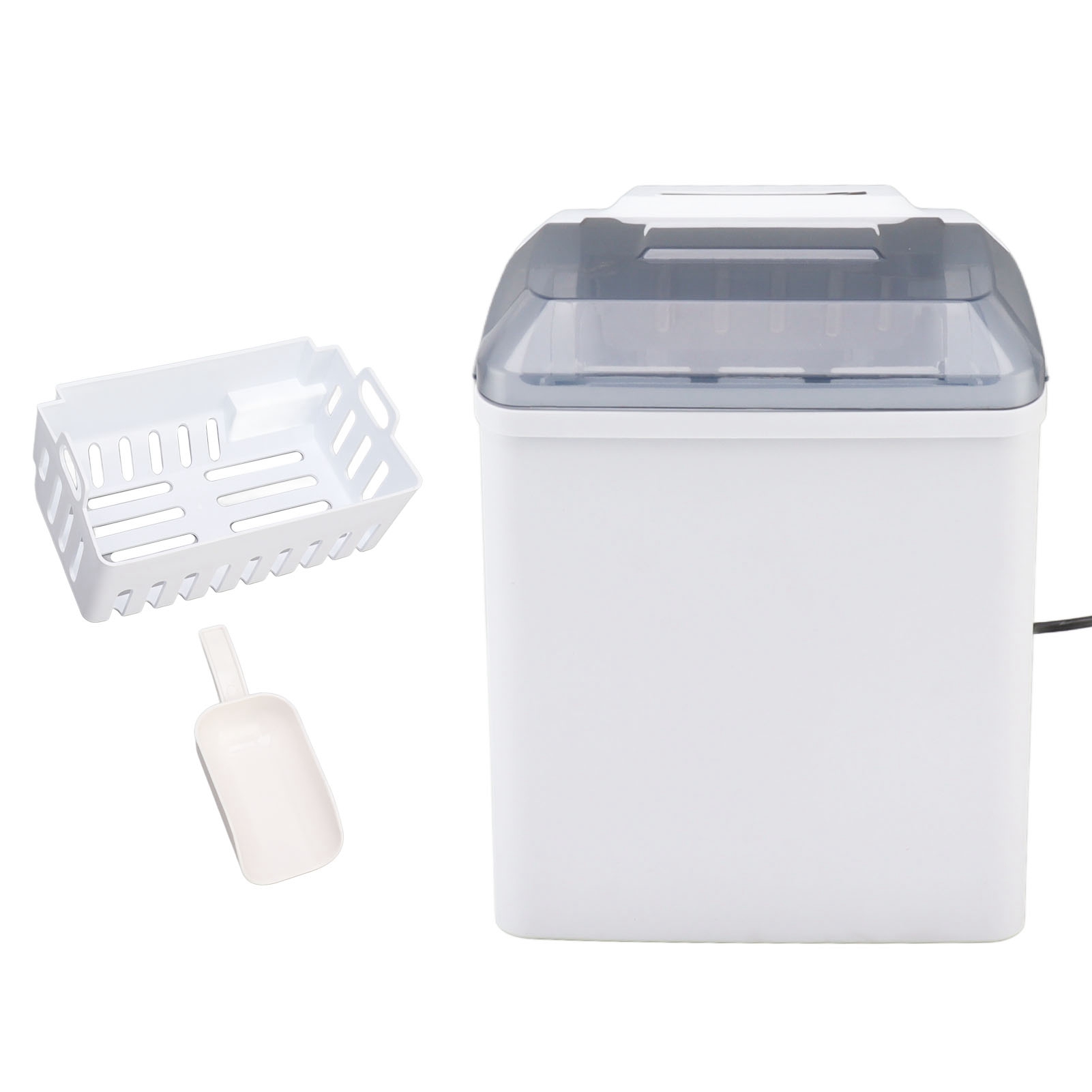 Countertop Ice Maker, Low Noise White Portable Ice Maker Machine for Kitchen. 