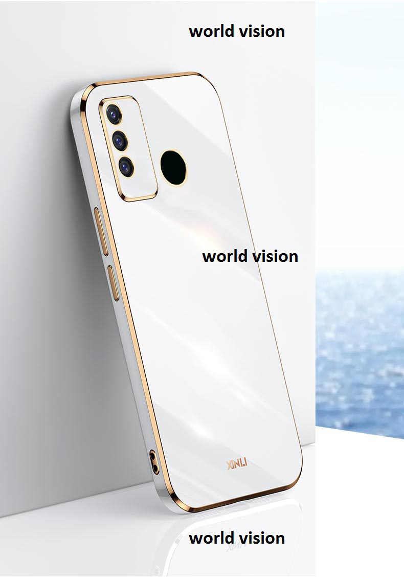 For Symphony Z18 Luxury 6D Plating Soft Casing Silicone Square Frame Phone Case For Symphony Z18 Back Cover - Redmi Note 11 Back Cover