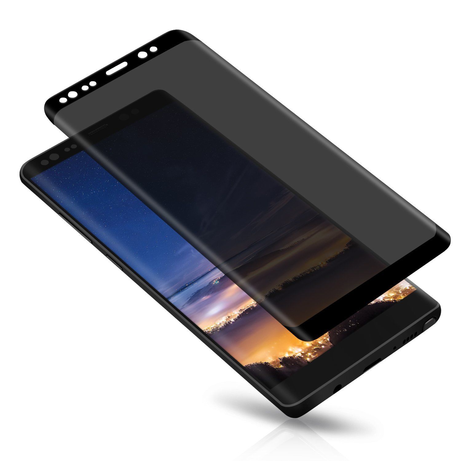Samsung Note 9 3D Privacy Tempered Glass Screen Protector. 