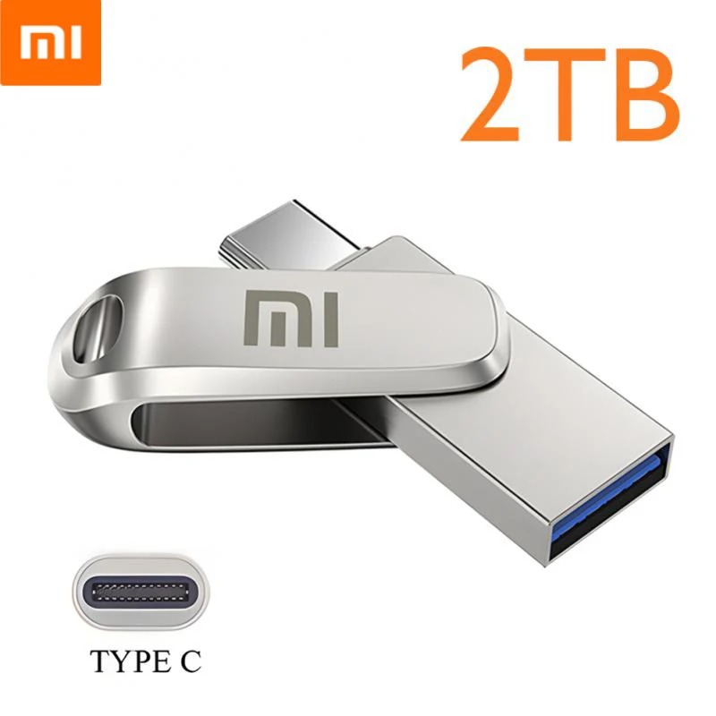【Ready Stock+FREE Shipping+COD】Xiaomi 2TB Usb 2.0 Flash Drives High Speed Metal Pendrive 1TB 512GB 256GB Portable Usb Drive Waterproof Memoria Usb Flash Disk