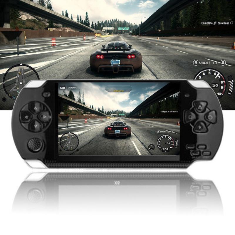 Built-in 5000 games, 8GB 4.3 Inch PMP Handheld Game Player MP3 MP4 MP5 -Option -White-Option -White. 