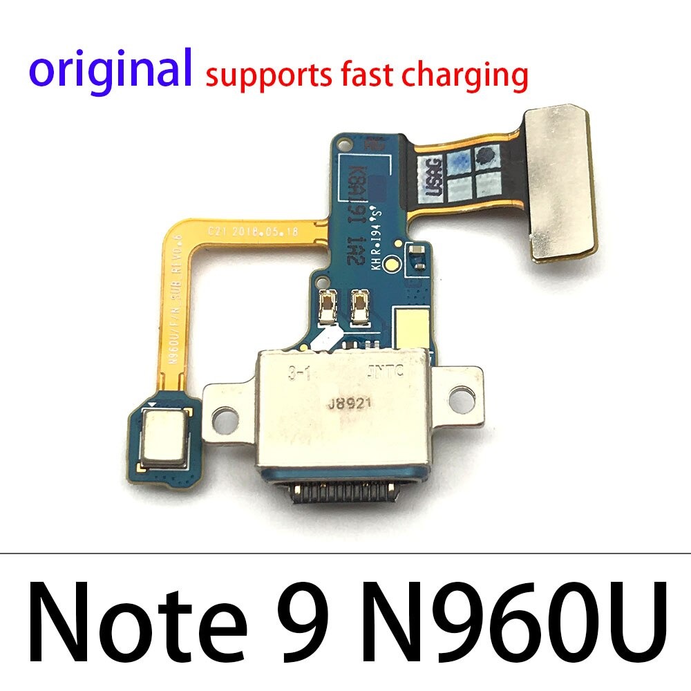USB Charging Port Board Flex Cable For Samsung Note 9 Charging Logic. 
