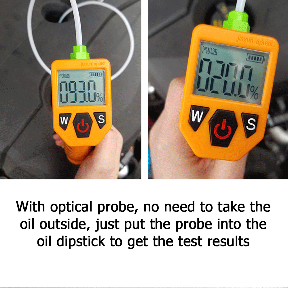 OIMG Engine Oil Tester For Auto Check Oil Quality Detector With Led Display Gas Analyzer Car Testing Tools. 