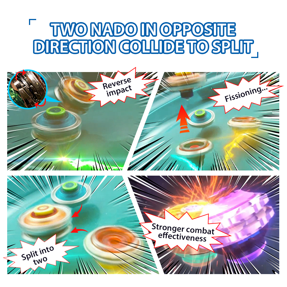 Infinity Nado 3 Original Split Series Set 2 Modes Combinable or Splitable Spinning Top Battle Metal Gyro +Launcher Kid Toy Gift. 