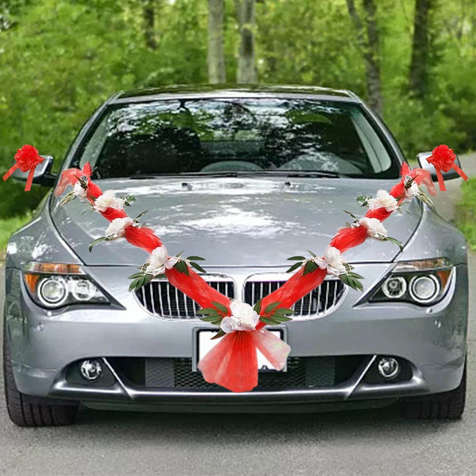 Wedding Car Flower Decoration Artificial Flowers Ornament for Ceremony Accessories. 