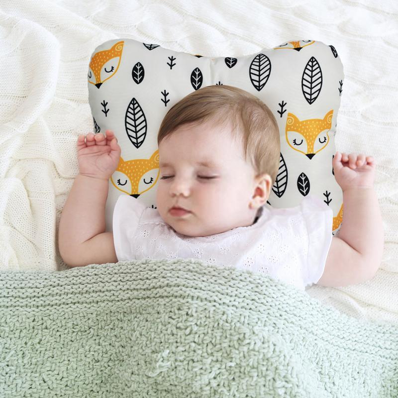Newborn Baby Pillow Soft And Elastic Newborn Sleep Support Pillow Comfortable Memory Foam Head Protection Cushion For Babies 0-2. 