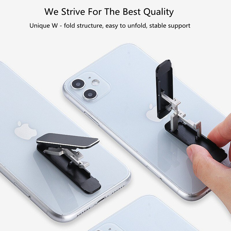 Portable Ultra Thin Desktop Stand And Mini Invisible Desk Phone Holder  - Mobile Stand - Mobile Stand. 