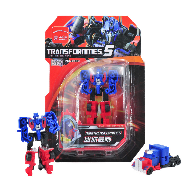 Mini Transformer Toy Optimus Prime Megatron Robots Car Kids Action Figures DIY. 