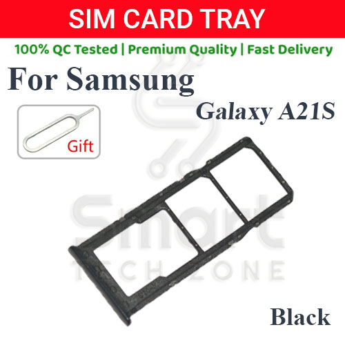 Samsung Galaxy A21S Sim Tray Micro SD Card Slot with Sim Ejector Pin Replacement Part. 