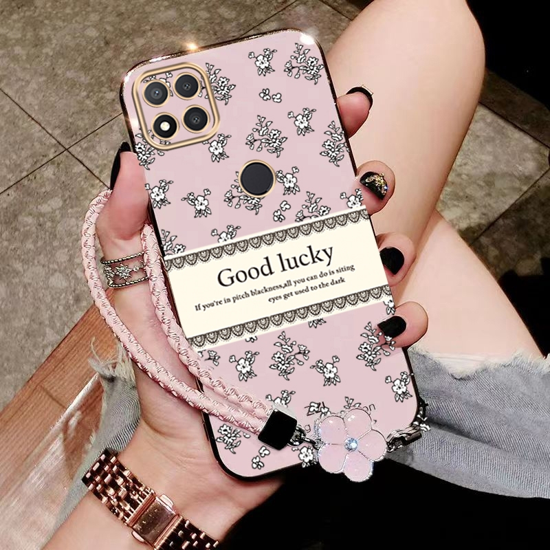 Casing redmi 9c redmi 10a xiaomi redmi 9c phone case Softcase Electroplated silicone shockproof Protector Smooth Cover new design  aesthetic luxury Retro Bracelet for girl DDXYBH01. 