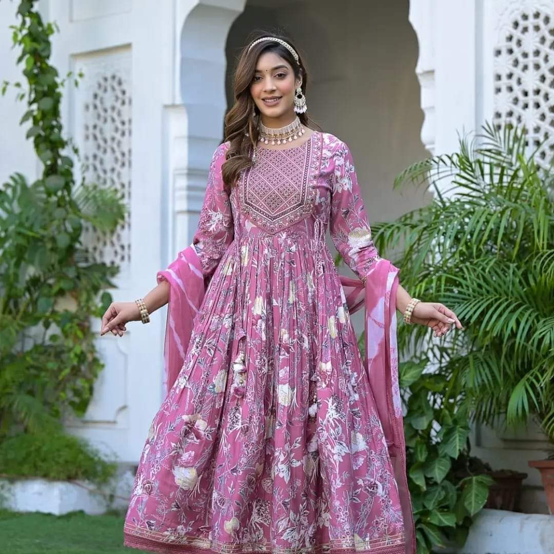 New Exclusive Skin Print Round Frog With Embroidery Work Three Piece Dress  for Women | Daraz.com.bd