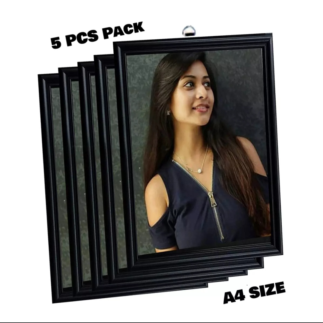5 Pcs High-Quality A4 Picture Photo Frames Set Wall-Mount Display for Certificates, Awards, Diplomas & Photos (13'' x 9'') Premium Clarity & Ready to Hang. 