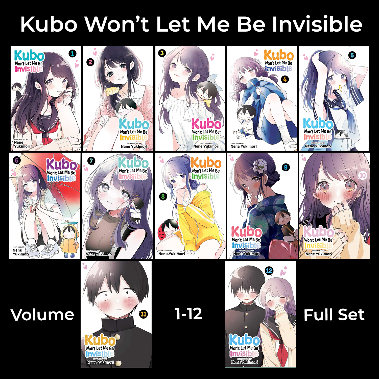 Kubo Won't Let Me Be Invisible (1-12) full set #12 Books Paperback Manga | MH Shop