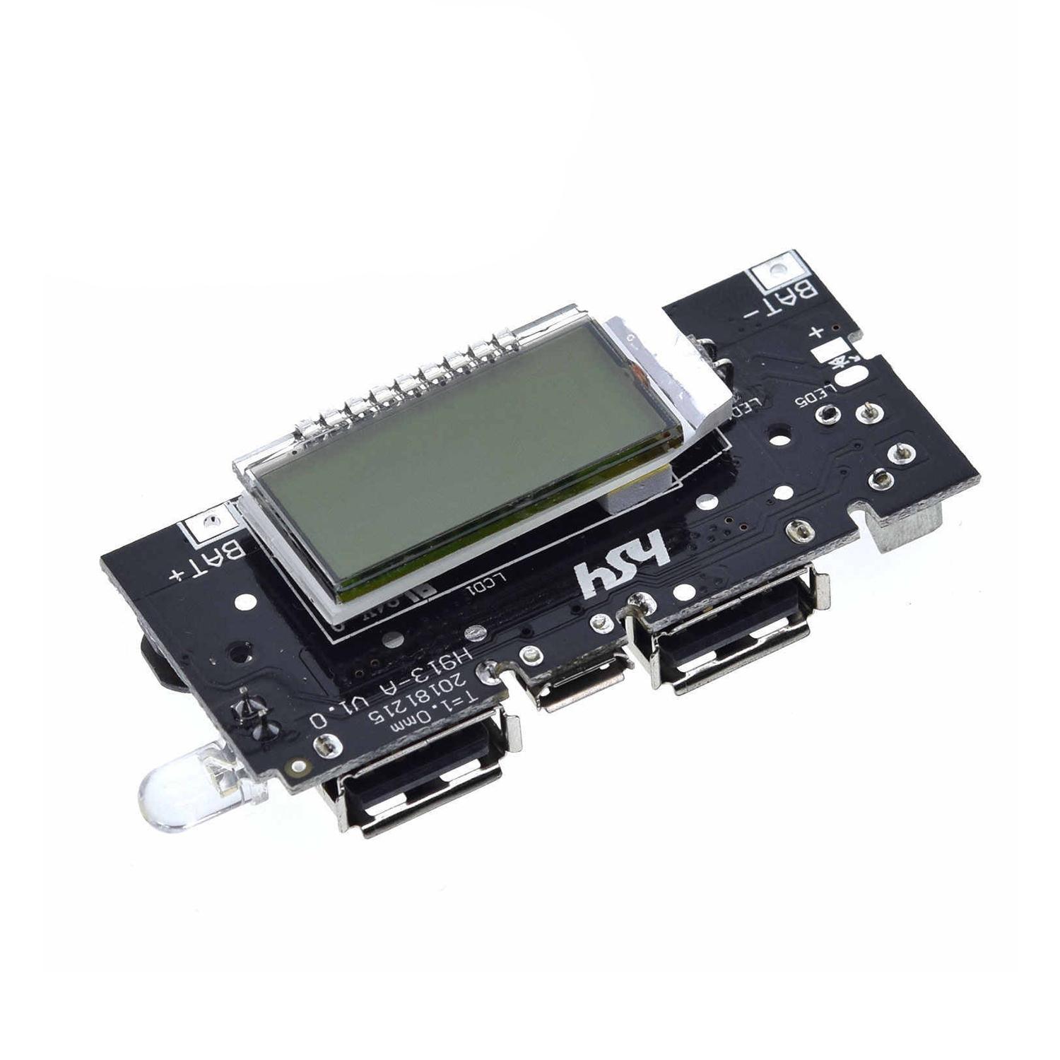 Dual USB 3.7V to 5V 1A & 2.1A Power Bank First Charger Module. 