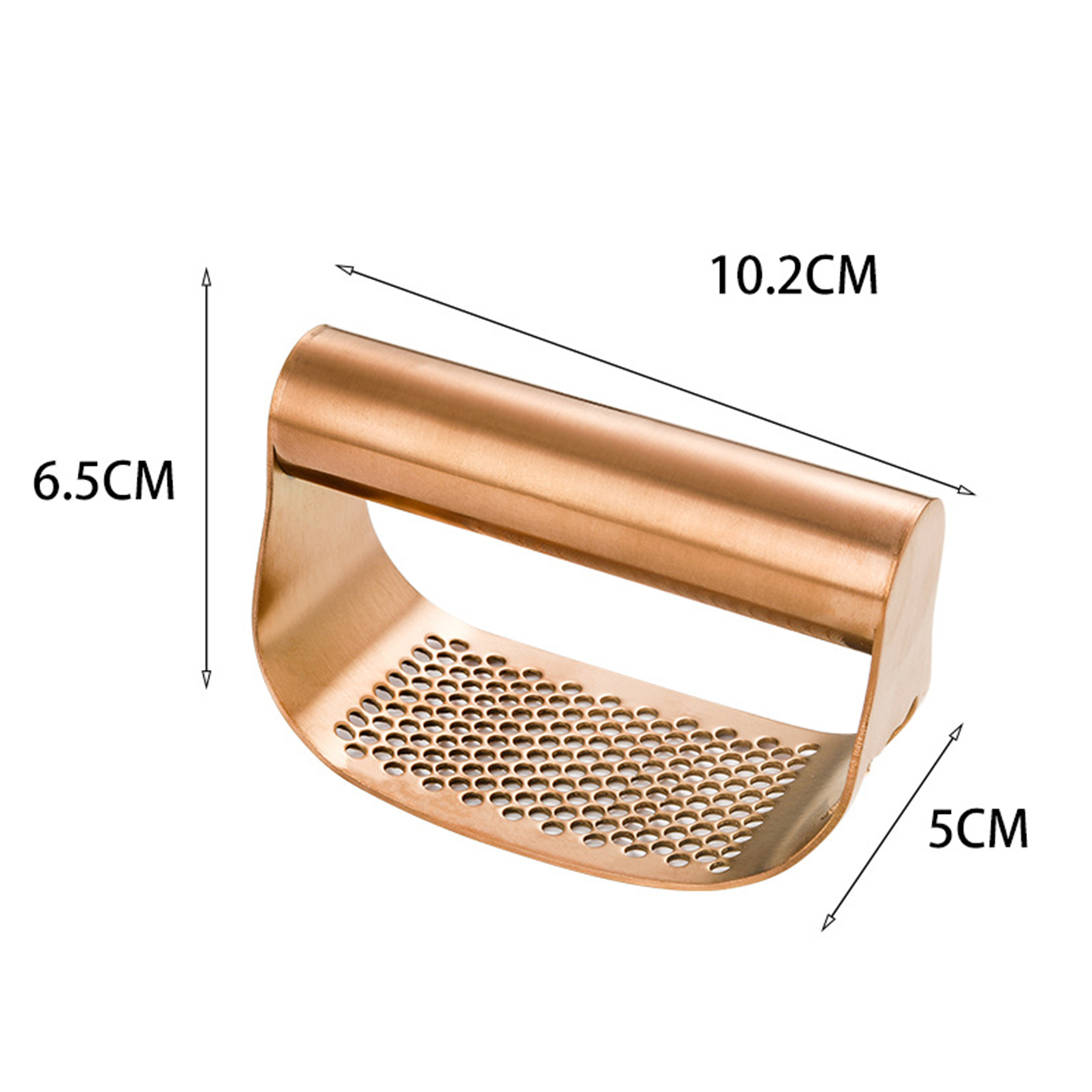 Ethereon Uniform Garlic Pressing Tool Stainless Steel Garlic Pressncer Crusr with Walnut Nut Opener Kitcn Tool for Easy Cooking Favorite Arc-shaped Garlic Press. 