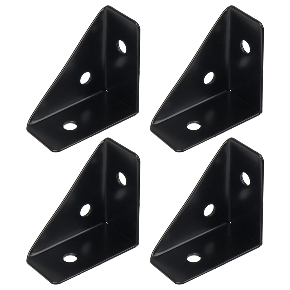 4pcs Corner Brace Fasteners Corner Support Bracket Right Angle Triangle Reinforcement Corner Bracket For Furniture Wood Joints. 