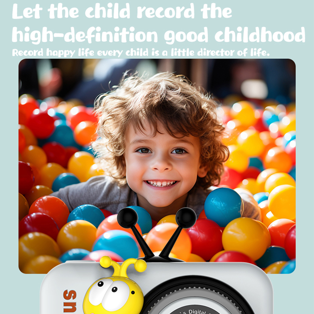 Kids Camera Hd 1080P Children Sports Camera 2.0 Inch Ips Screen Mini Camera Birthday Gifts For 3-12 Boys Girls