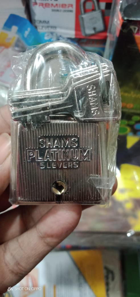 Shams Platinum 8 Lever Reliable Security Lock for Office, Factory & Home.. 