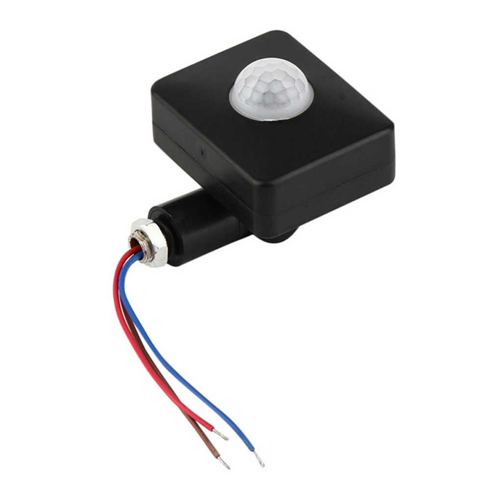 Motion Detector AC 110V 220V DC 12V PIR Sensor Wall Mount Motion Switch Automatic Infrared Body Lamp Light Timer Switch Outdoor. 