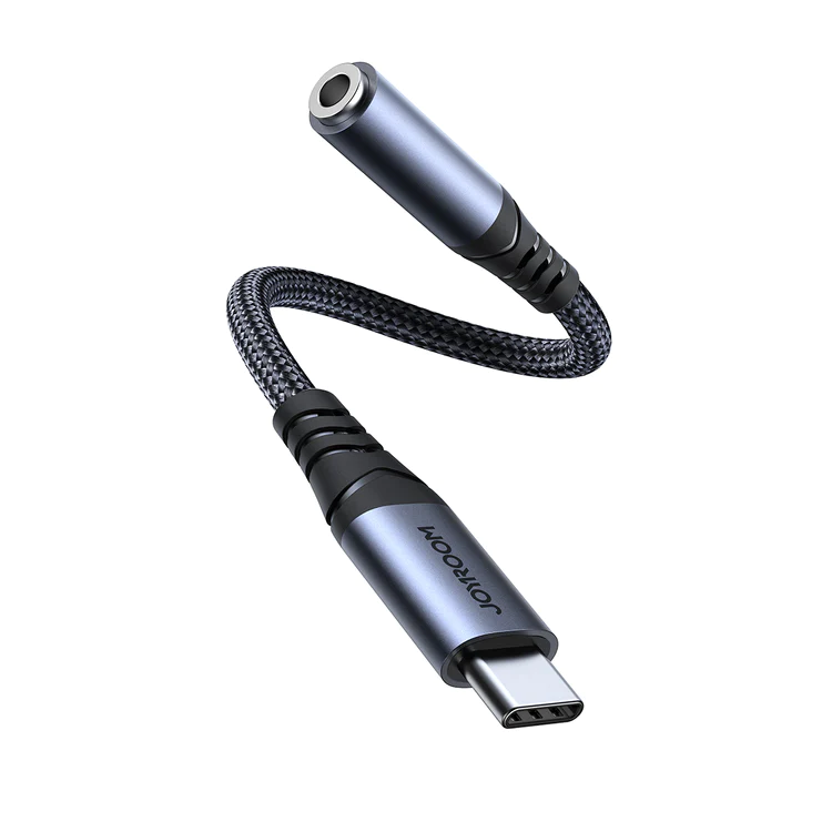 Joyroom SY-C01 Audio-Transfer Series Audio Adapter (Type-C to 3.5mm)-Black. 