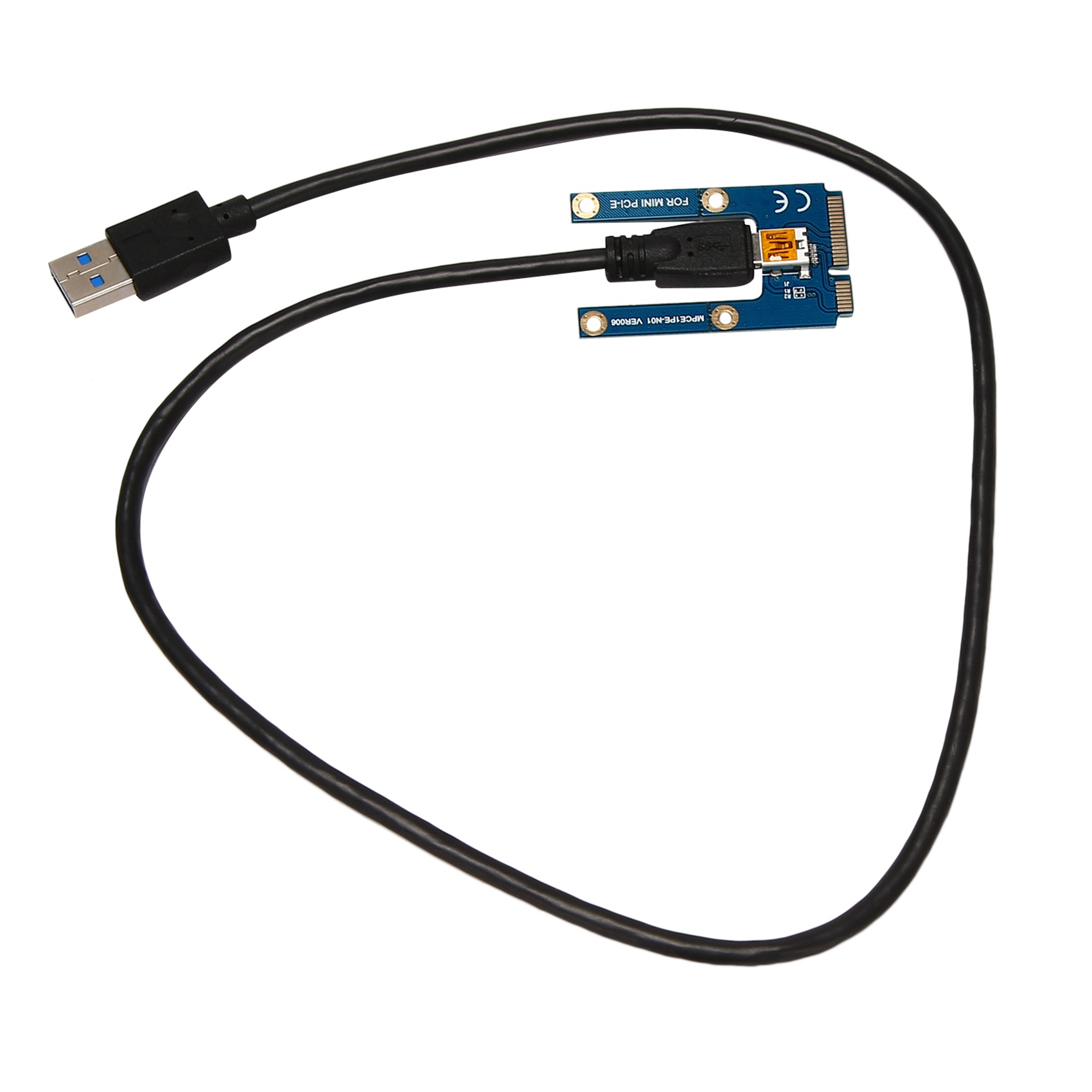 2X Mini PCIe to PCI Express 16X Riser for Laptop Image Card BTC Antminer Miner MPCIe to PCI-E Slot Mining Card. 