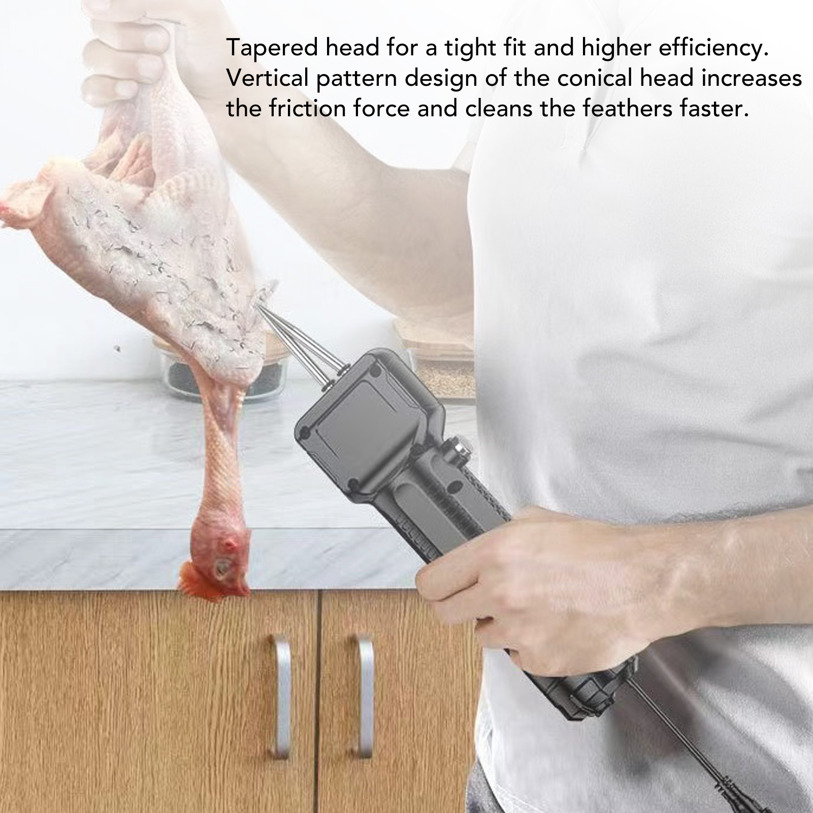 Chicken Plucker Handheld Poultry Feather Removal Machine For Ducks Geese US. 