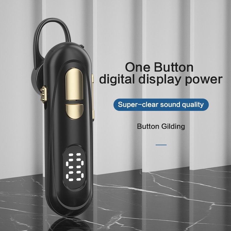 【FUPANG】[CVC 6.0 Bluetooth 5.1] Bluetooth 5.1 earphones with mic sport running headsets with LED digital display Noise Cancelling stereo earpieces running, sports, fitness, gym. 