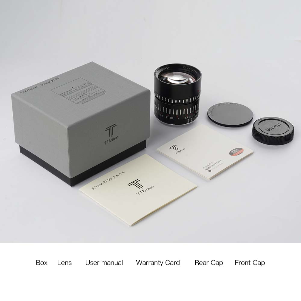 TTartisan 50mm f0.95 APS-C MF Large Aperture Lens For Mirrorless Cameras EOS-M Sony E Fuji X M43 Nikon Z Canon RF Sigma L Mount. 