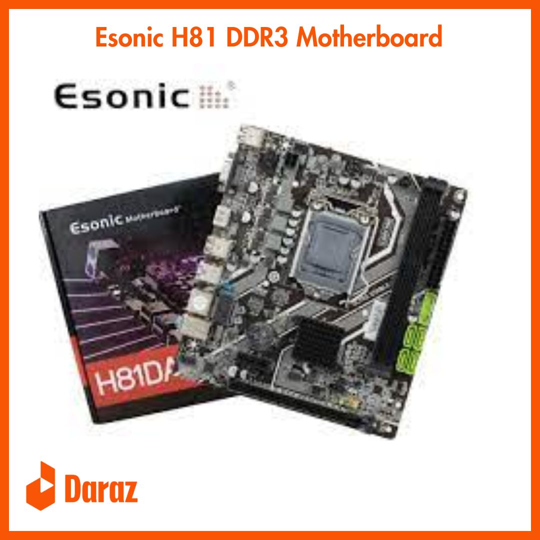 Esonic H81 DDR3 Motherboard With NVME 4th Generation Intel  Motherboard With HDMI VGA Port Esonic H81 DDR3 Motherboard With NVME 