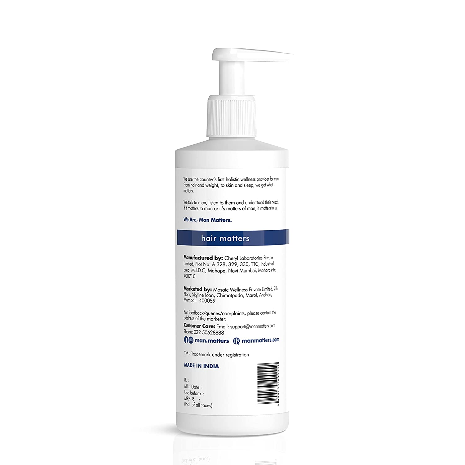Man Matters Double Dht Blocking Anti Hair Fall Shampoo-200 ml. 