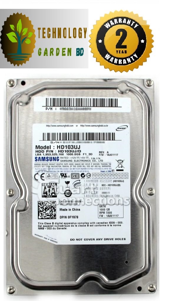 1TB Surveillance HDD HARD DISK for CCTV & Desktop. 
